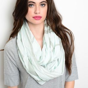 Mint infinity scarf